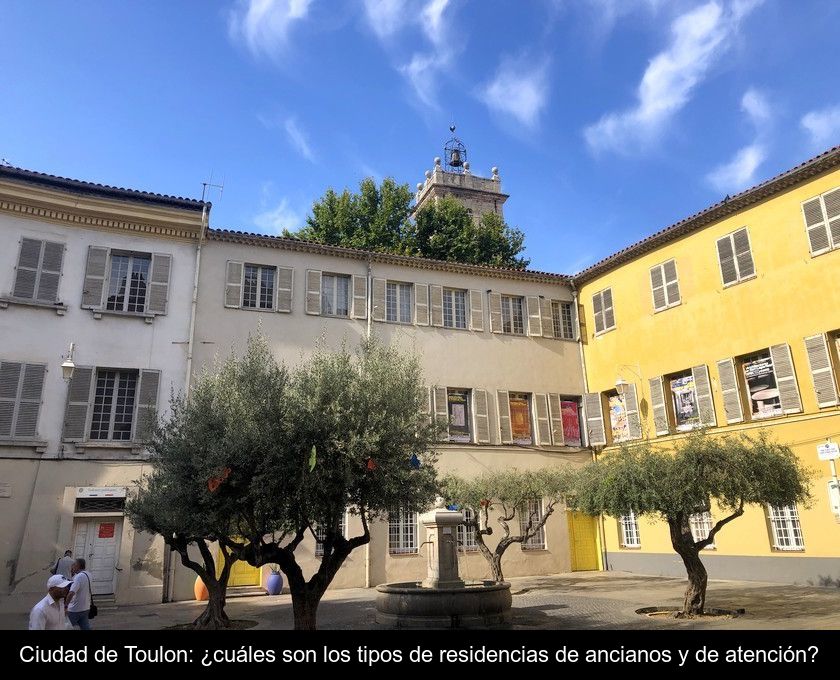 Ciudad De Toulon: ¿cuáles Son Los Tipos De Residencias De Ancianos Y De Atención?