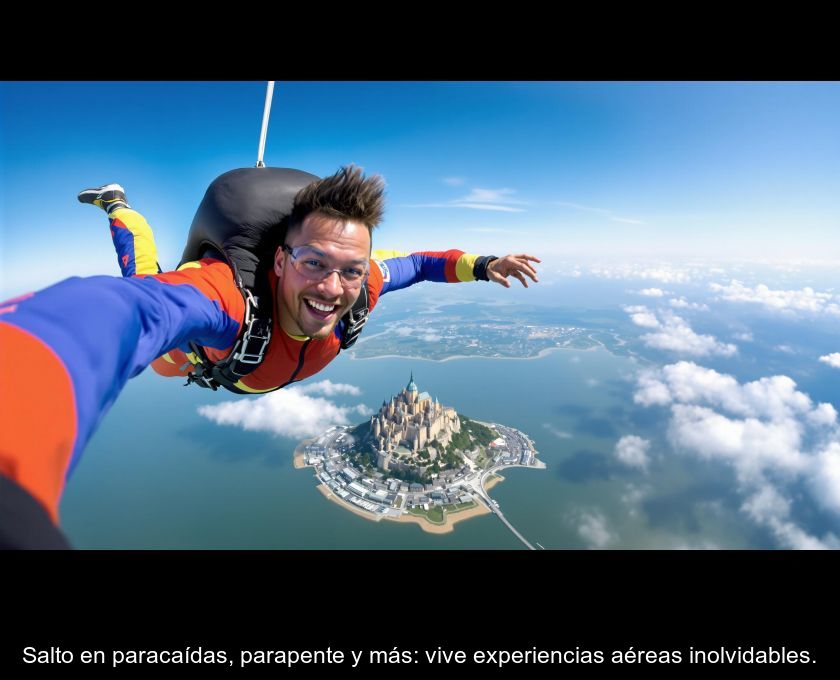 Salto En Paracaídas, Parapente Y Más: Vive Experiencias Aéreas Inolvidables.