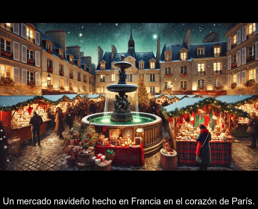 Un Mercado Navideño Hecho En Francia En El Corazón De París.