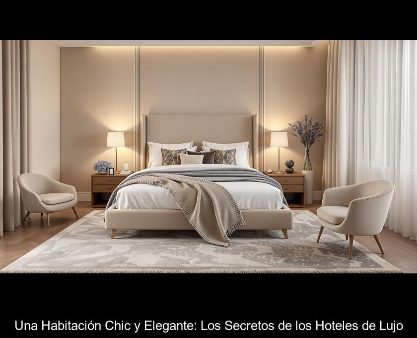 Una Habitación Chic Y Elegante: Los Secretos De Los Hoteles De Lujo