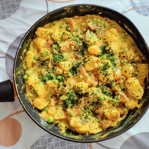 El curry de patatas con crema de coco: una receta vegetariana