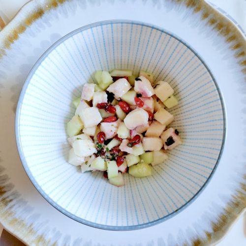 Ensalada de pepino y granada: una receta refrescante