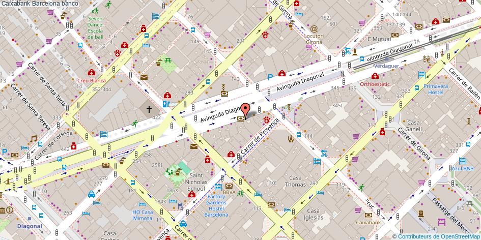 mapa Caixabank banco Barcelona