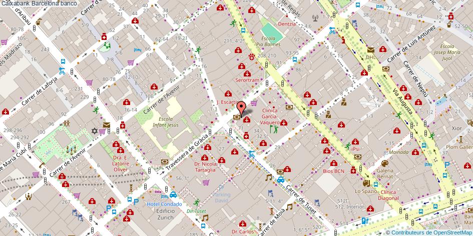 mapa Caixabank banco Barcelona