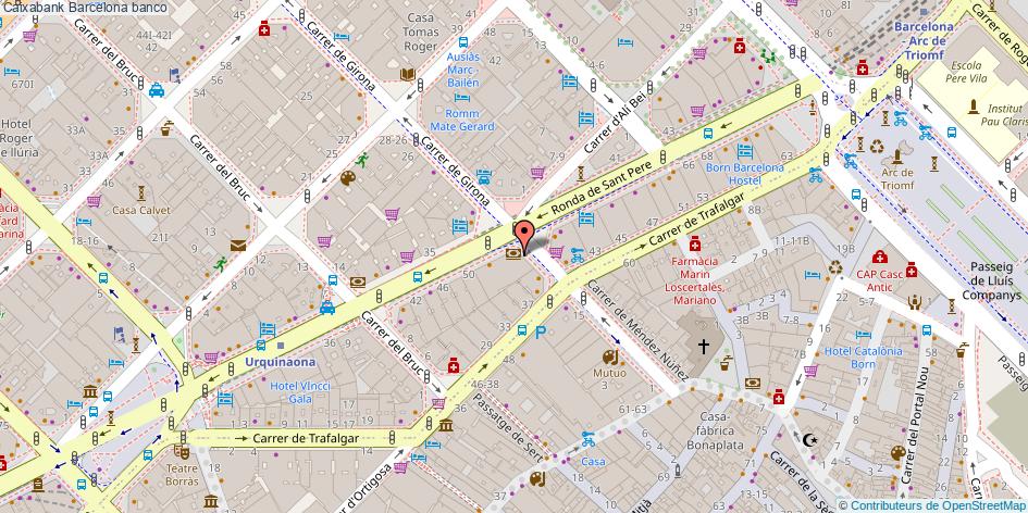 mapa Caixabank banco Barcelona