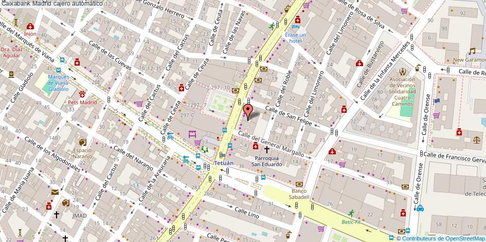 mapa Caixabank cajero automático Madrid