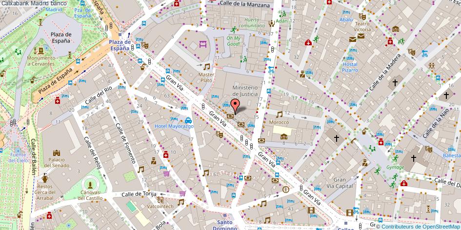 mapa Caixabank banco Madrid