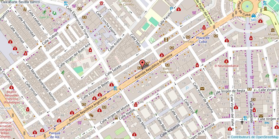 mapa Caixabank banco Sevilla