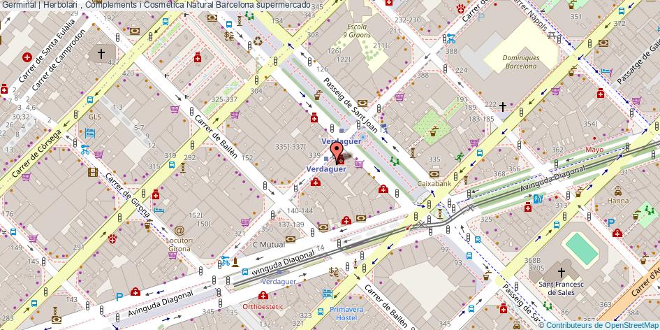 mapa Germinal | Herbolari , Complements i Cosmètica Natural supermercado Barcelona