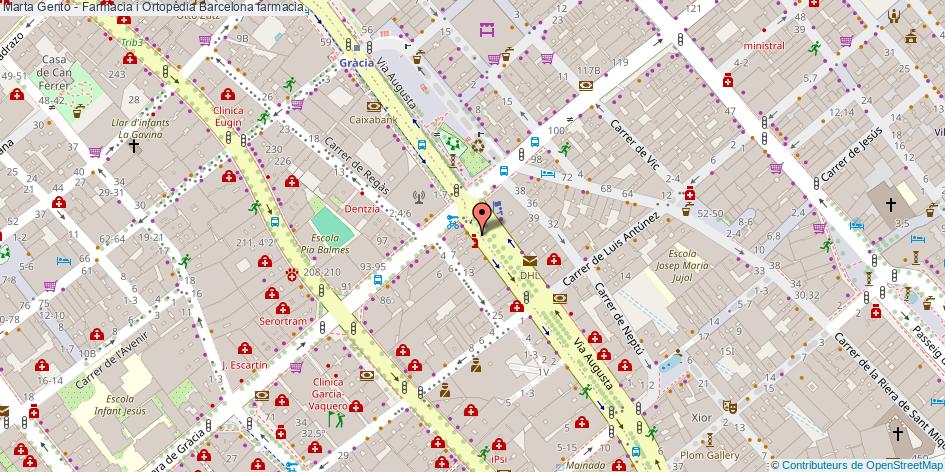 mapa Marta Gento - Farmàcia i Ortopèdia farmacia Barcelona