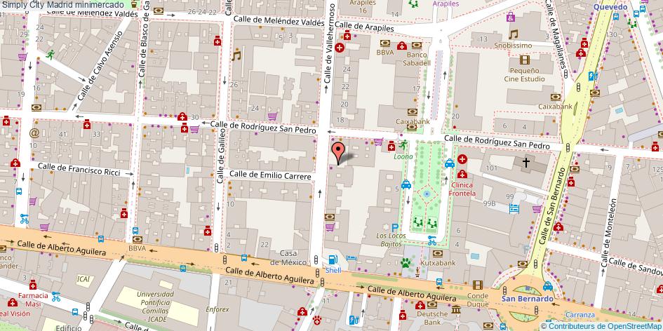 mapa Simply City minimercado Madrid